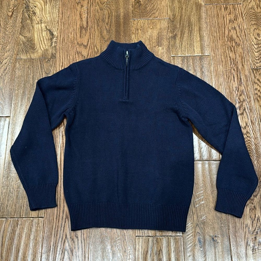 The Children’s Place Navy 1/4 Sweater. Sz 7/8
